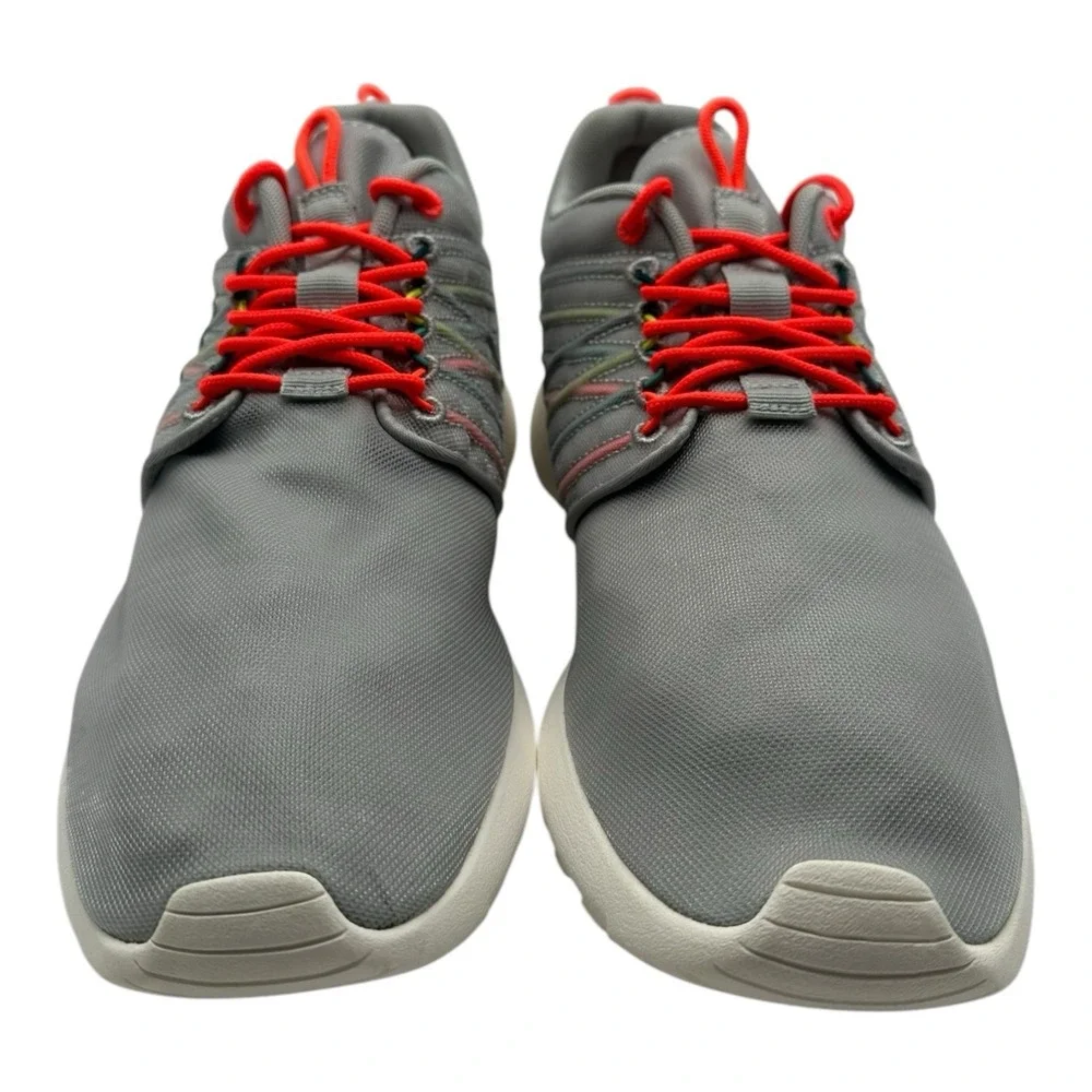 Nike Rosherun Dynamic Flywire QS Running‎ Shoes Mens 9 Grey Crimson 580579-061